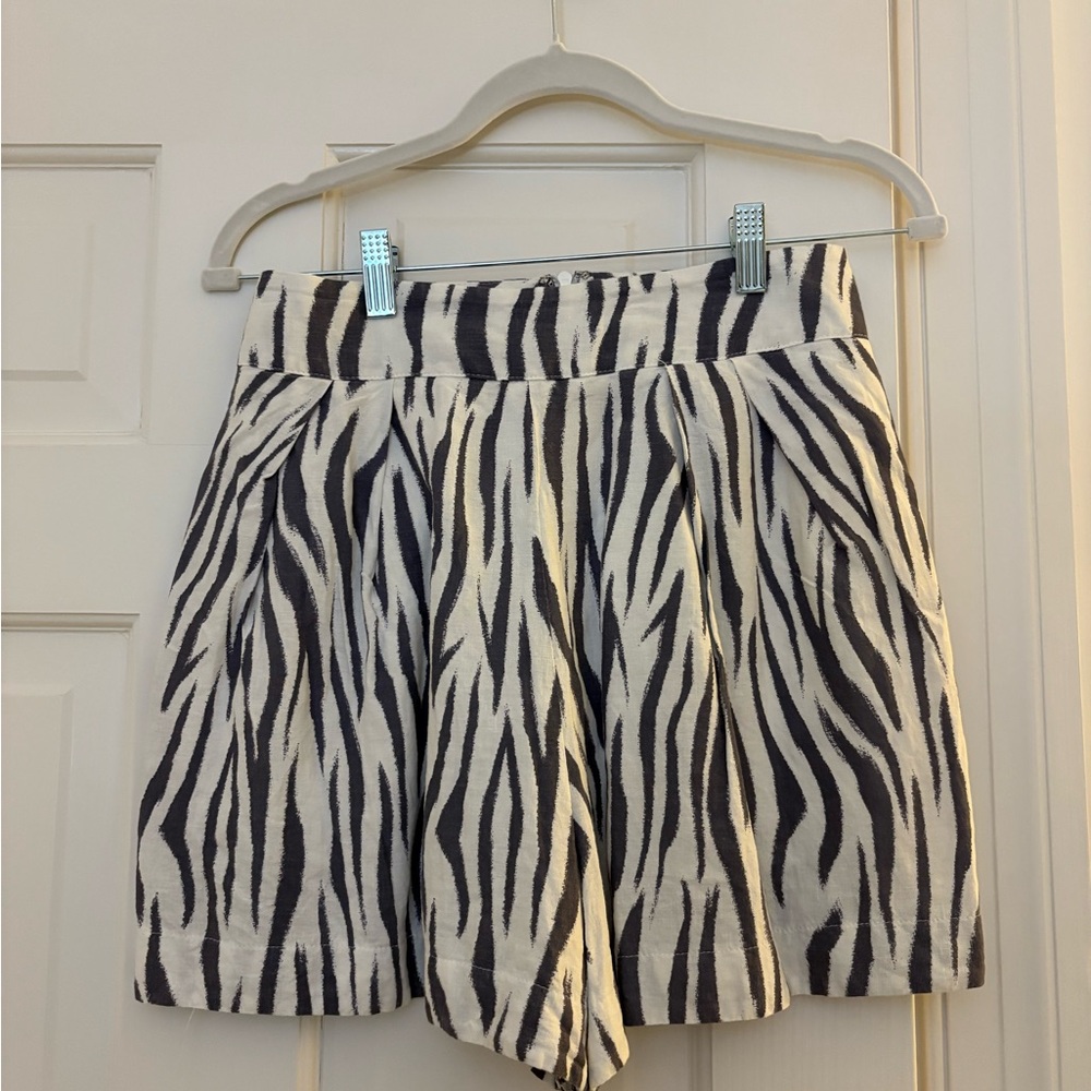 Karlie Purple and White Striped Shorts